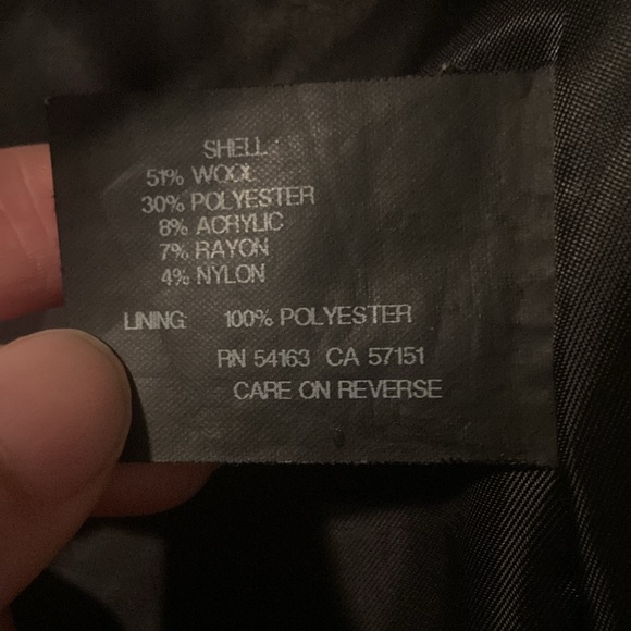 Jones like new maxi coat wool charcoal - Picture 8 of 8